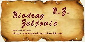 Miodrag Zeljović vizit kartica